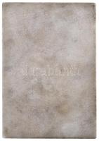 1944. "Hegyi Szent Bernát Mentőgyakorlat" fém emlékérem (43mm) márványtalpon (126x98) T:2