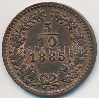 Ausztria 1885. 5/10kr Cu T:2- Austria 1885. 5/10 Kreuzer Cu C:VF