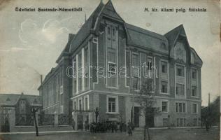 Szatmárnémeti, Magyar királyi állami polgári fiúiskola / boy school (Rb)