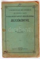 1890 A Nagyszalontai E. Ref. Egyházmegye 1890. augusztus 7. napján N.-Szalontán tartott közgyűlésnek jegyzőkönyve. Debreczen, 1890, Nyomtatott a város könyvnyomdájában. Kiadói papír kötésben.  