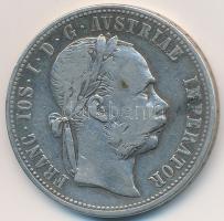 Ausztria 1875. 1Fl Ag "Ferenc József" T:2- Austria 1875. 1 Florin Ag "Franz Joseph" C:F