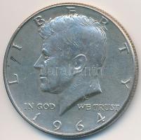 Amerikai Egyesült Államok 1964. 1/2$ Ag Kennedy T:2 USA 1964. 1/2 Dollar Ag Kennedy C:XF Krause KM#202