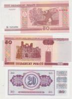 Fehéroroszország 2000. 50R (2x) sorszámkövetők + Jugoszlávia 1978-1981. 20D (4x) sorszámkövetők párb...
