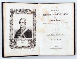 Thiers, Adolph: Geschichte des Consulats und des Kaiserreichs. Neunter Band. Leipzig, 1850, Coftenoble und Remmelman. Kopottas félvászon kötésben.