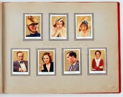 cca 1930 Salem Gold Film Bilder. Német színészek és filmekről szóló cigaretta gyűjtőkép album komple...