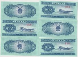 Kína 1953. 2F (59x) T:I,I-
China 1953. 2 Fen (59x) C:UNC,AU