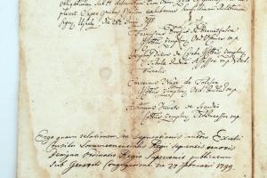 1799 A Hétszemélyes Táblának a Németh István olaszliszkai plébános és Révay János (1748-1806) szepes...