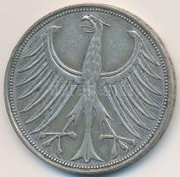 NSZK 1951D 5M Ag T:2-
GFR 1951D 5 Mark Ag C:VF
Krause KM112.1