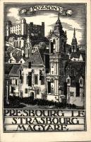 Pozsony, 'A magyar Strassbourg! Itt sohse laktak csehek' / 'The Hungarian Strassbourg! Czechs have never lived here' s: Zádor István