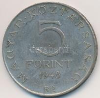1948. 5Ft Ag "Petőfi" T:2