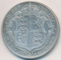 Nagy-Britannia 1918. 1/2Cr Ag "V. György" T:3
Great Britain 1918. 1/2 Crown Ag "Georg...