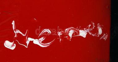 Nemes jelzéssel: Alakuló formák. Festett üveg, keretben, 43×30 cm