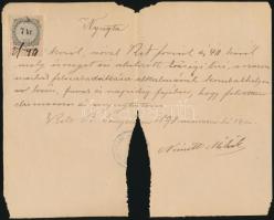 cca 1860-1890 14 db okmánybélyeges nyugta