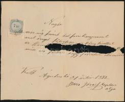 cca 1860-1890 14 db okmánybélyeges nyugta