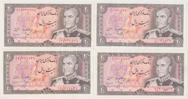 Irán 1974-1979. 20R (7x) T:I Iran 1974-1979. 20 Rials (7x) C:UNC