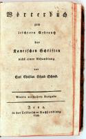 Schmidt, Carl Christian Erhard: Wörterbuch zum leichtern Gebraucht der kantischen Schriften. Jena, 1...