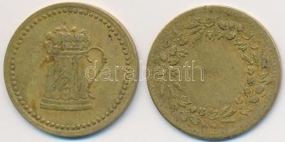 Németország ~1930-1940. 1/2L Cu sörzseton (2xklf) T:2-
Germany ~1930-1940. 1/2 Liter Cu beer token (...