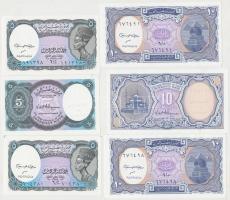 Egyiptom 10db-os bankjegy tétel: 5P (6x) + 10P (4x) T:I,I-
Egypt 10pcs of uncirculated banknotes: 5 ...
