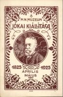 1925 Magyar Nemzeti múzeum Jókai kiállítása emléklapja