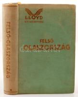 Németh Andor: Felső Olaszország képekkel, és térképpel. LLoyd útikönyvek. 1929, LLyoydkönyvek Kiadóvállalata. Kissé foltos kiadói egészvászon kötésben.