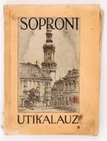 Gimes Imre dr.:Soproni Útikalauz. Sopron, 1959, Győr-Sopron Megye Tanácsának Idegenforgalmi Hivatala. Illusztrált kiadói papír kötésben. + Sopron Térkép utcajegyzékkel, 33x46cm