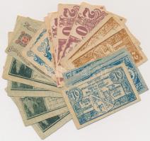 Ausztria 1921. 19db vegyes városi szükségpénz T:III,III- Austria 1921. 19pcs of mixed emergency banknotes C:F,VG