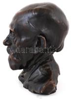 Emile-Louis Picault (1833-1915): Idős férfi portréja. Bronz, jelzett, talapzat nélkül, m: 26 cm (tal...