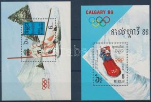 1987-1988 Winter Olympics (I-II) block, 1987-1988 Téli olimpia (I-II) 2 blokk