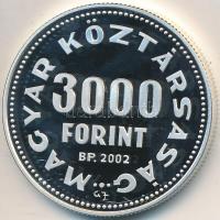 2002. 3000Ft Ag "Kovács Margit" T:PP Dísztokban, tanúsítvánnyal
