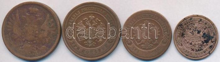 Orosz Birodalom 1858. 2k Cu + 1906. 2k Cu + 1908. 1k Cu + 1912. 3k Cu T:2,2-,3
Russian Empire 1858. ...