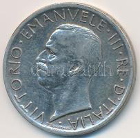 Olaszország 1927R 5L Ag "III. Viktor Emánuel" T:2- Italy 1927R 5 Lire Ag "Vittorio Emanuele III" C:VF