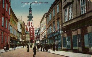 Pozsony, Mihály kapu utca, H. Wimmer J. üzlete / street, shop (b)