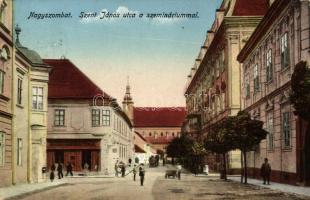 Nagyszombat, Szent János utca, szeminárium / street with seminary