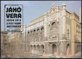 Jákó Vera (1934-1987) előadóművész, nótaénekesnő
aláírása egyedi képeslapján