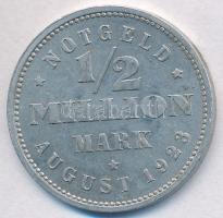 Németország / Weimari Köztársaság / Hamburg 1923J 500.000M szükségpénz T:2,2- Germany / Weimar Republic / Hamburg 1923J 500.000 Mark necessity money C:XF,VF