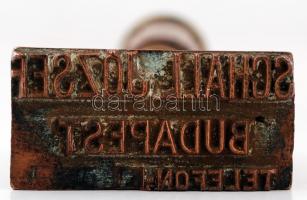 cca 1930-1940 Elektromos besütő bélyegző, benne Schall József (1913-1989) Ybl-díjas építészmérnök né...