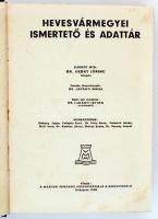 Hevesvármegyei ismertető és adattár. Főszerk.: Ladányi Miksa. Bp., 1936, A Magyar Városok Monográfiá...