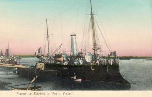 Galati mit Militarschiff