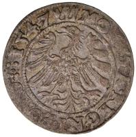 Lengyel Királyság 1547. 1Gr Ag "I. Zsigmond" Krakkó (2.07g) T:2- Poland / Kraków 1547. Grossi Ag "Sigismund I" Kraków (2.07g) C:VF Kopicki 435.