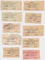 Makó DN 10db izraelita bárca T:II,III Hungary / Makó ND 10pcs of Hebrew labels C:XF,F