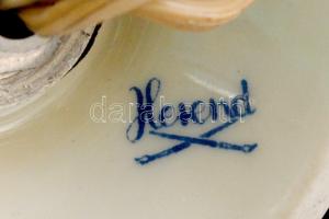 Herendi virág mintás lámpatest, kézzel festett, jelzett, hibátlan, m:16,5 cm