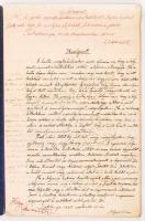 cca 1930 Csendőr őrmester kézzel írt írókönyve feladatokkal, dolgozatokkal. 28 beírt oldal, Székesfe...