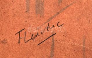 Henri de Toulouse-Lautrec (1864-1901):Szalonban. Kézzel színezett cinkográfia, jelzett a cinkográfiá...