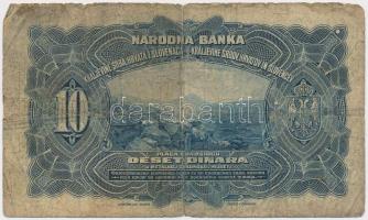 Jugoszlávia/Szerb-Horvát-Szlovén Királyság 1920. 10D T:III-
Yugoslavia/Kingdom of the Serbs, Croats ...