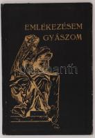 cca 1942 "Emlékezésem, gyászom", elhunyt emlékének szent könyvecske, naptárral, benne a halálozás évfordulójának napjaival, imákkal, a gyászév előírásaival