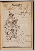 cca 1942 "Emlékezésem, gyászom", elhunyt emlékének szent könyvecske, naptárral, benne a ha...