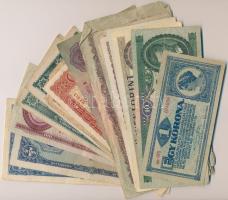 30db-os vegyes korona, pengő és forint bankjegy tétel T:vegyes