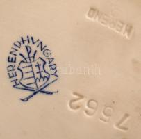 Herendi madaras tálka, kézzel festett, jelzett, hibátlan, d:8 cm