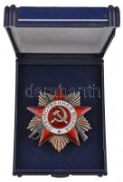 Szovjetunió 1985. "Honvédő Háború Érdemrend I. osztálya" aranyozott, zománcozott kitünteté...