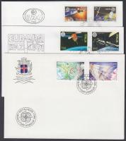 Europa CEPT 15 FDC and 2 letter with CEPT stamps Europa CEPT 15 db FDC és 2 db levél CEPT bélyeggel